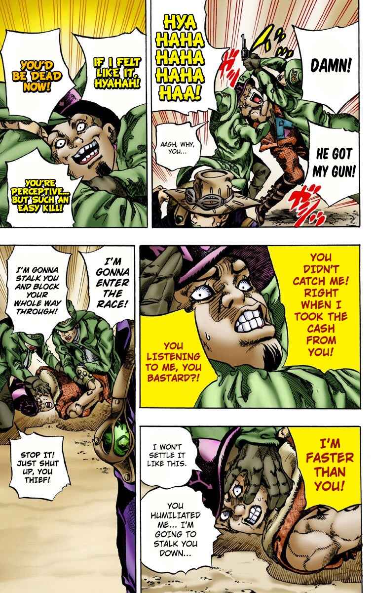 JoJo no Kimyou na Bouken: Part 7 - Steel Ball Run Color-ban Chapter 2 - Page 14