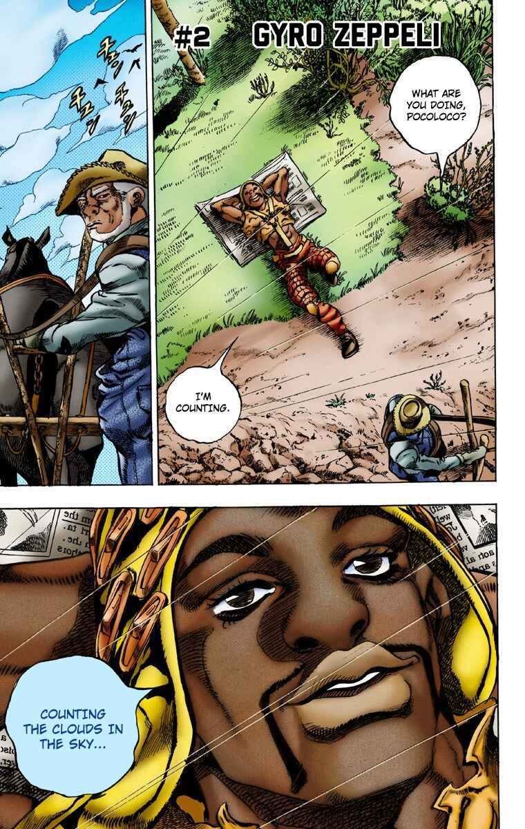 JoJo no Kimyou na Bouken: Part 7 - Steel Ball Run Color-ban Chapter 2 - Page 2