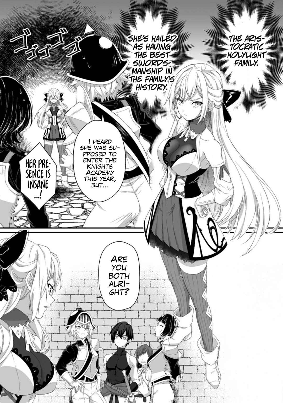 Teisou Gyakuten Sekai de Yuiitsu no Otoko Kishi no Ore, Onna Kishi Gakuen ni Nyuugaku Shitara Nazeka Eiyou Atsukai Sareta: Zetsurin Skill de Harem Musou Chapter 2.2 - Page 1