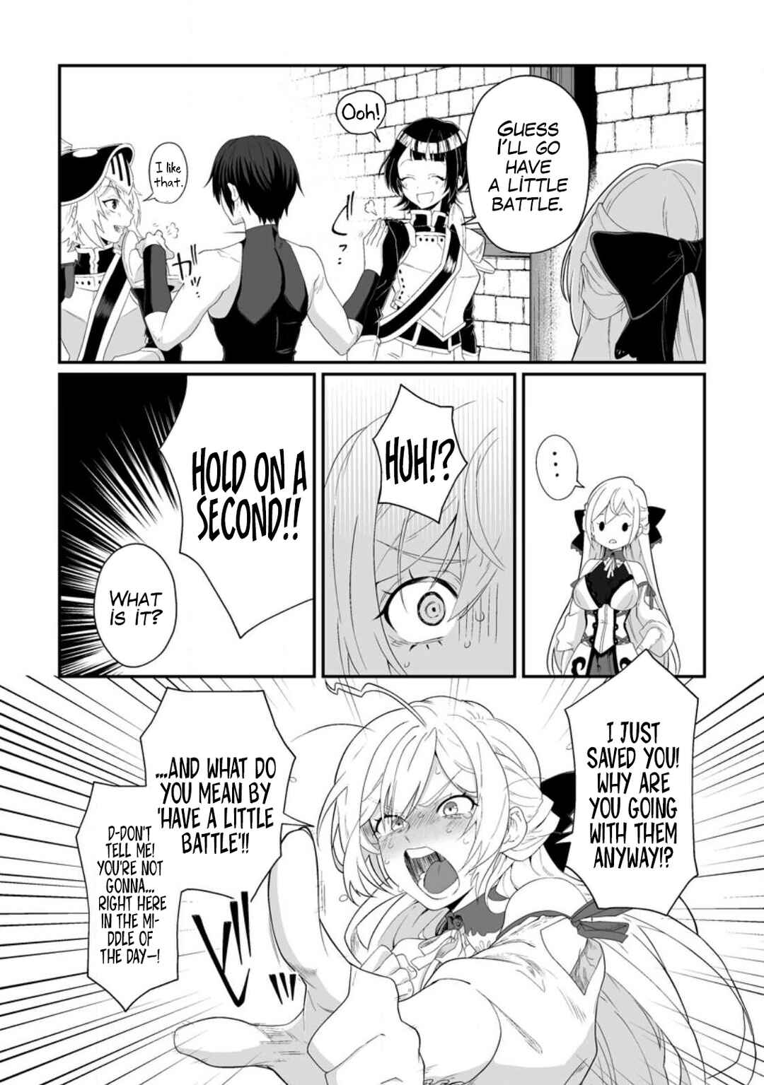 Teisou Gyakuten Sekai de Yuiitsu no Otoko Kishi no Ore, Onna Kishi Gakuen ni Nyuugaku Shitara Nazeka Eiyou Atsukai Sareta: Zetsurin Skill de Harem Musou Chapter 2.2 - Page 4