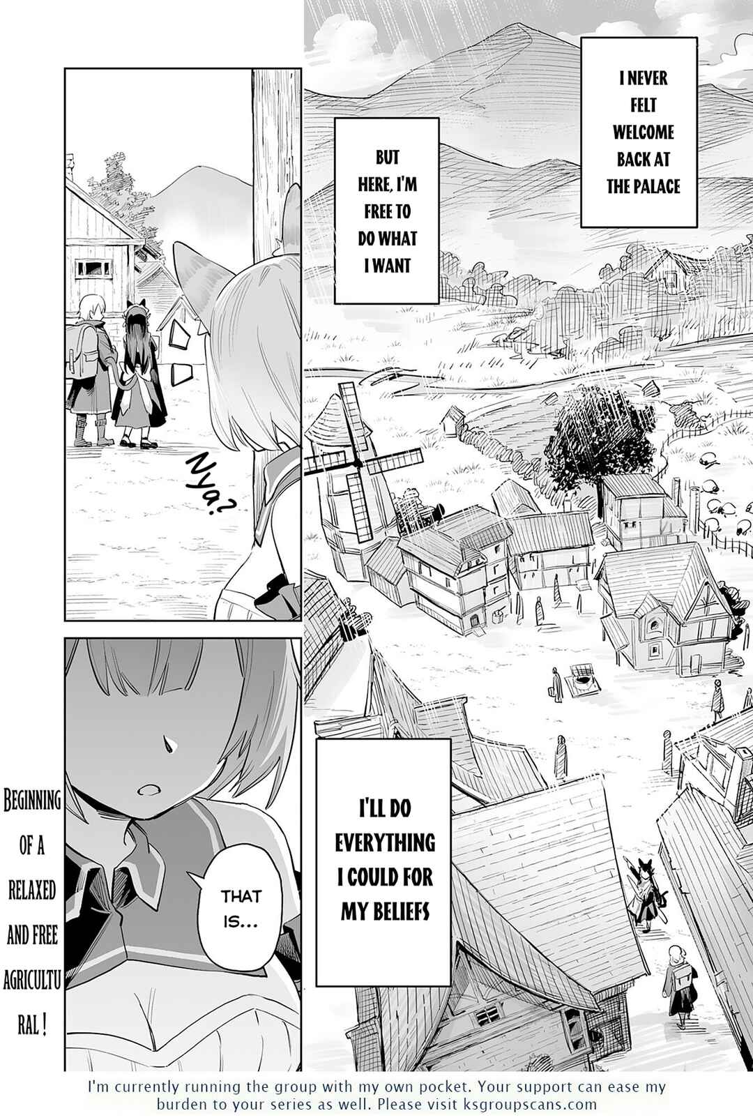 Kaikosareta Kyuutei Renkinjutsushi wa Henkyou de Dai Nouen wo Tsukuriageru ~Sokoku wo Oidasareta kedo, Saikyou Ryouchi de Slow Life wo Ouka suru~ Chapter 1 - Page 49
