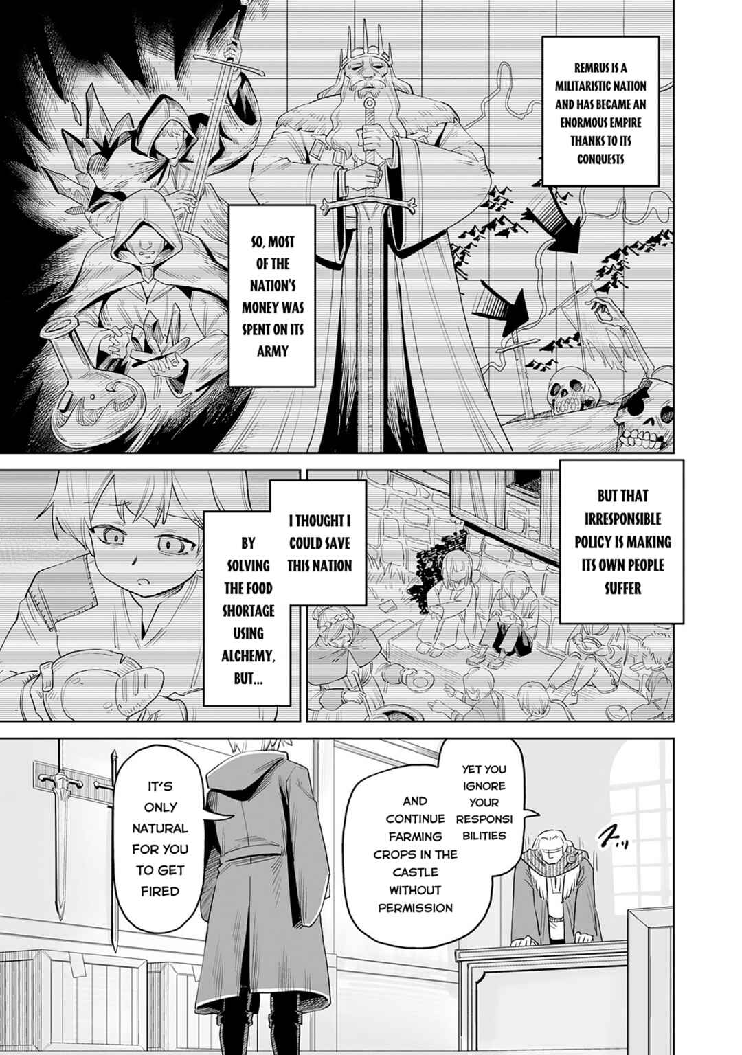 Kaikosareta Kyuutei Renkinjutsushi wa Henkyou de Dai Nouen wo Tsukuriageru ~Sokoku wo Oidasareta kedo, Saikyou Ryouchi de Slow Life wo Ouka suru~ Chapter 1 - Page 8