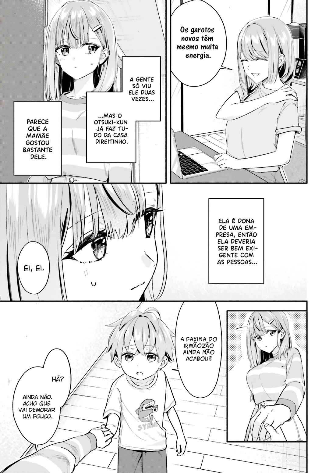 Kaji Daikou no Arubaito wo Hajimetara Gakuen Ichi no Bishoujo no Kazoku ni Kiniirarechaimashita. Chapter 7.1 - Page 8