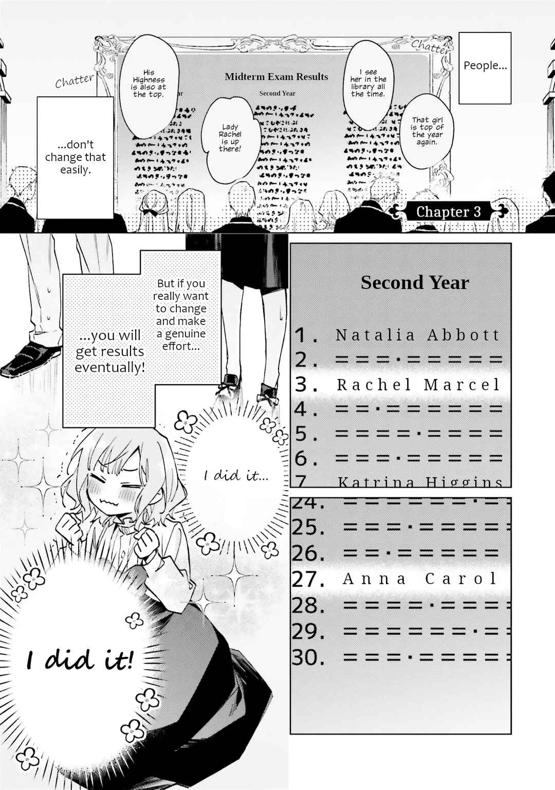 Gyakkou shita Akuyaku Reijou wa, Nazeka Maryoku wo Ushinatta node Shinsou no Reijou ni Narimasu: Seijo Anna no Monogatari Chapter 3 - Page 1