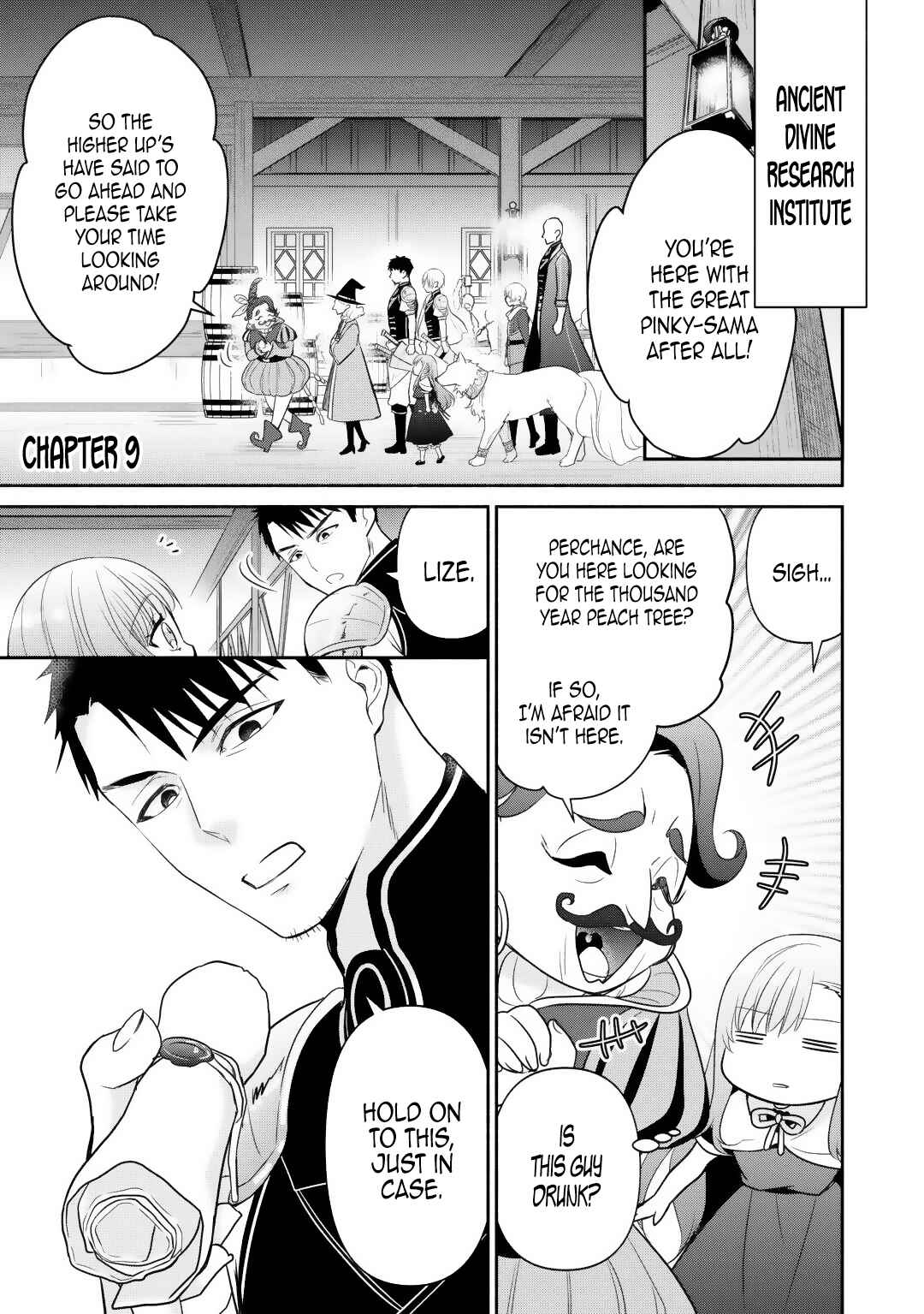 Tensei Youjo.: Shinjuu to Ouji to, Saikyou no Oji-san Youhei-dan no Naka de Ikiru Chapter 9 - Page 1