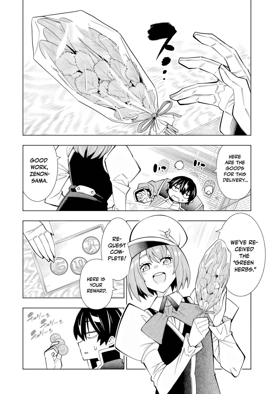 Man-nen F-Rank "Tsuuyaku" Sukiru-mochi Teihen Boukensha, Ishu-zoku no Saikyou Bishoujo-tachi to Party wo Kundesainou ni Kaikashi Musou suru Chapter 1 - Page 5