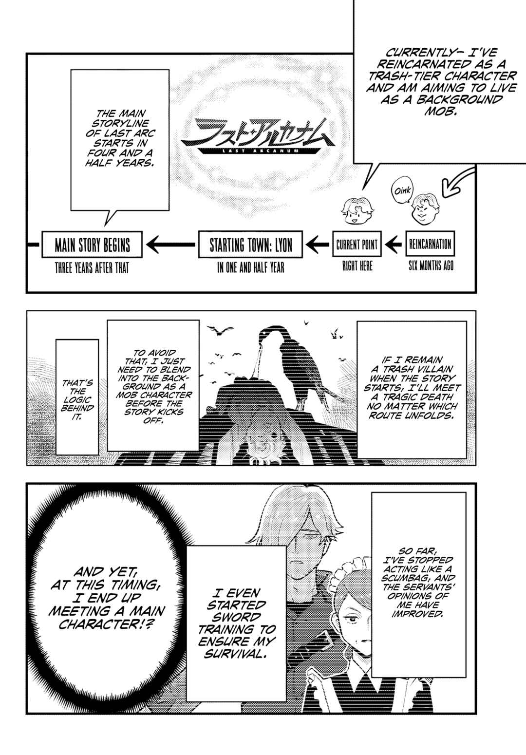 Kuzulesse Oblige - 18-kin Game Sekai no Kuzu Akuyaku ni Tensei Shiteshimatta Ore wa, Gensaku Chishiki no Chikara de Doushite mo Mob Jinsei wo Tsukami Toritai Chapter 5.1 - Page 6