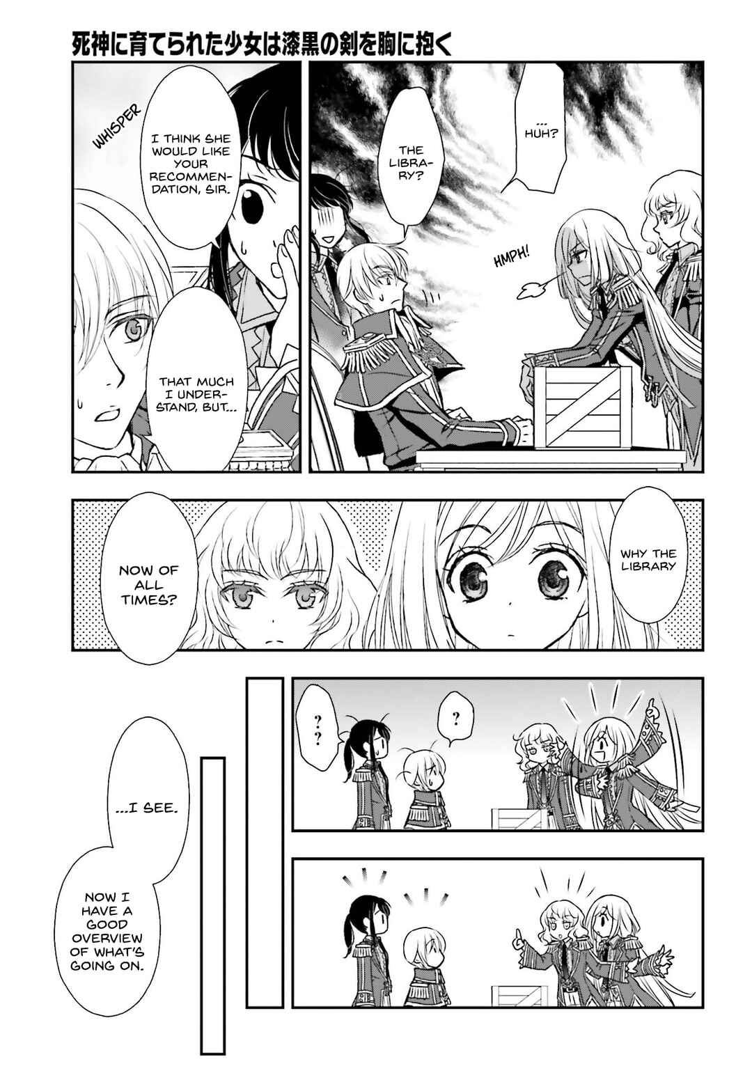 Shinigami ni Sodaterareta Shoujo wa Shikkoku no Tsurugi o Mune ni Idaku Chapter 41 - Page 15