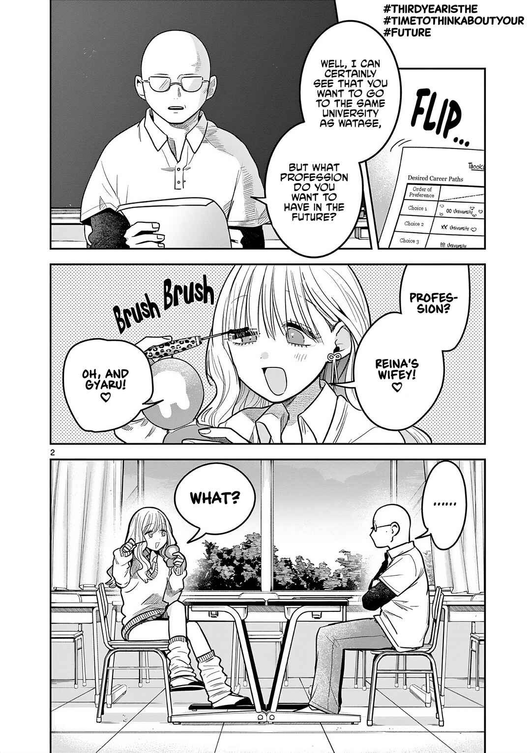#Gyaru to Gyaru no Yuri Chapter 4 - Page 2