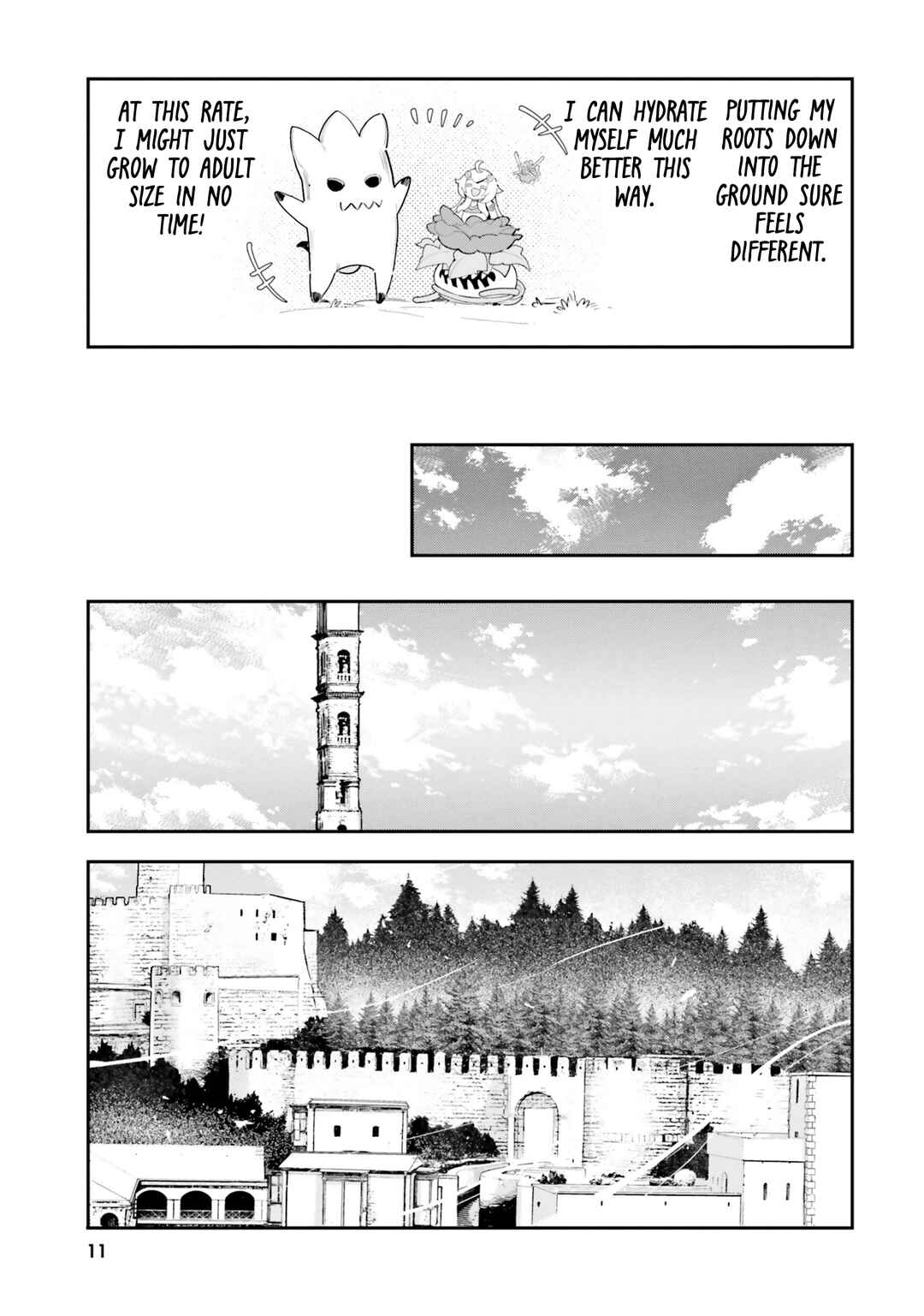 Shokubutsu Monster Musume Nikki: Seijo datta Watashi ga Uragirareta Hate ni Alraune ni Tensei Shite Shimatta node, kore kara wa Kougousei o Shinagara Shizuka ni Shokubutsu Life o Sugoshimasu Chapter 21 - Page 10
