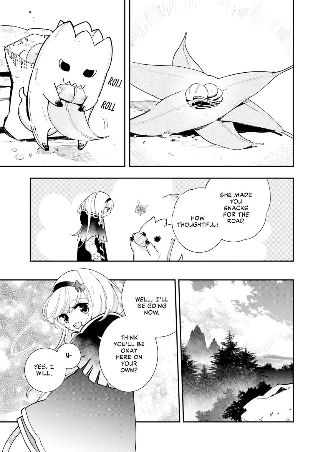 Shokubutsu Monster Musume Nikki: Seijo datta Watashi ga Uragirareta Hate ni Alraune ni Tensei Shite Shimatta node, kore kara wa Kougousei o Shinagara Shizuka ni Shokubutsu Life o Sugoshimasu Chapter 21 - Page 6