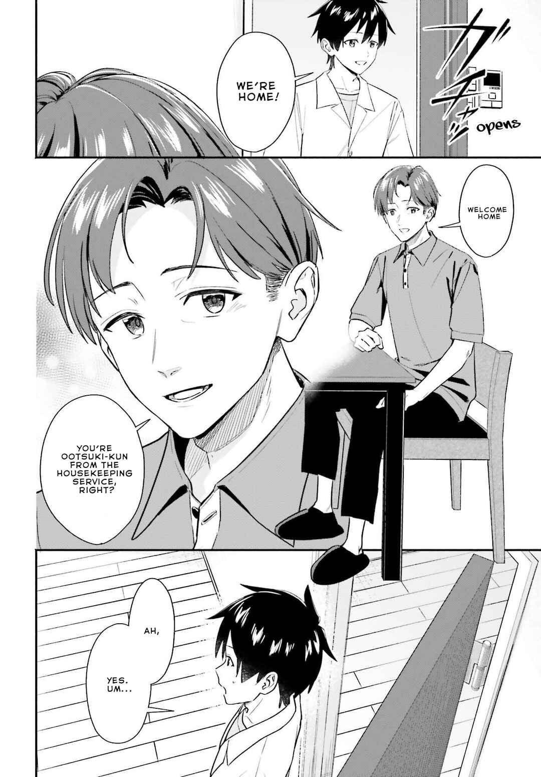 Kaji Daikou no Arubaito wo Hajimetara Gakuen Ichi no Bishoujo no Kazoku ni Kiniirarechaimashita. Chapter 5.1 - Page 14