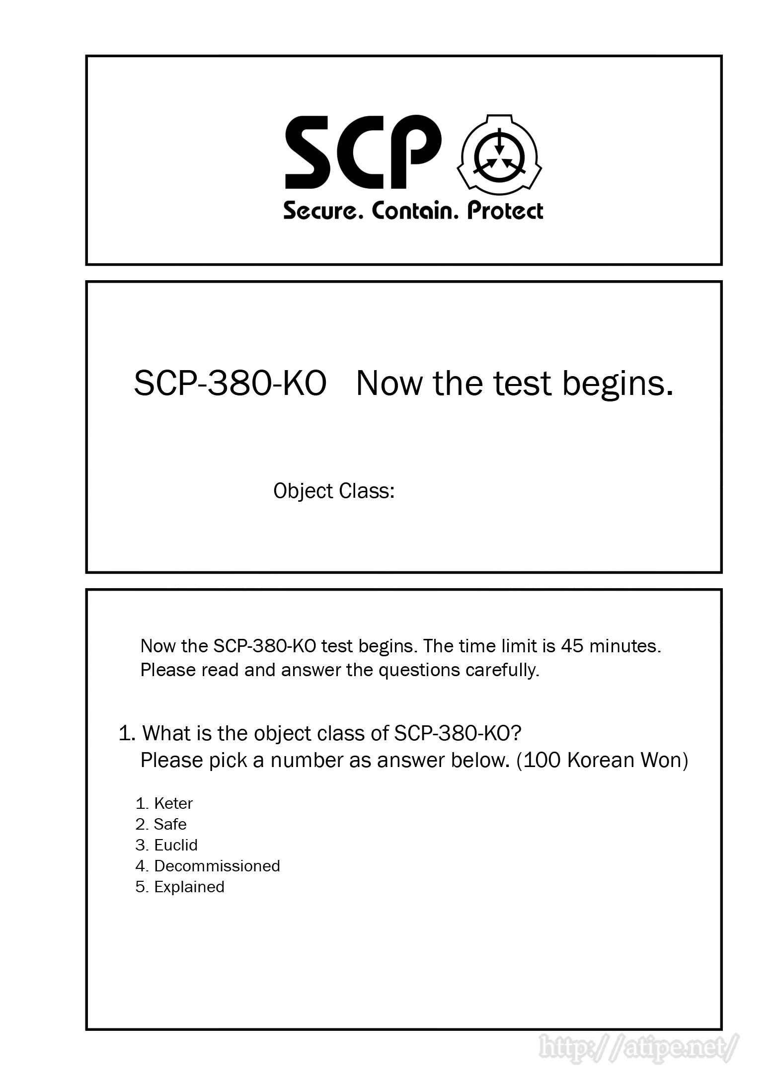 SCP o Zakkuri Shoukai Chapter 62 - Page 1