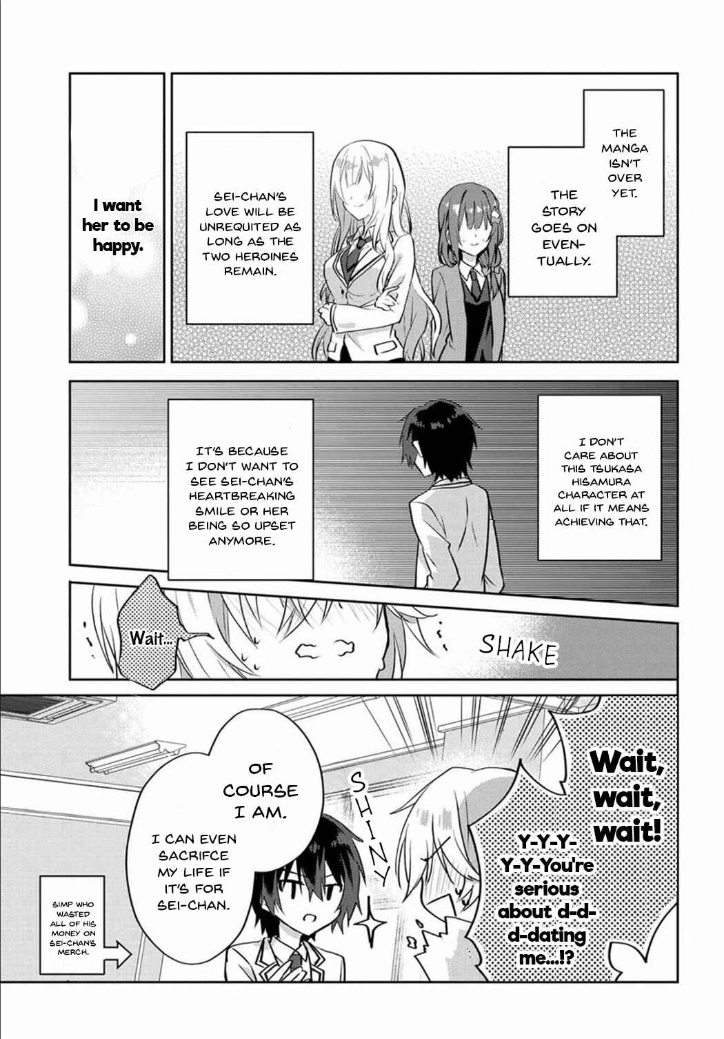 Love Comedy Manga ni Haitteshimatta node, Oshi no Make Heroine wo Zenryoku de Shiawase ni Suru Chapter 1 - Page 27