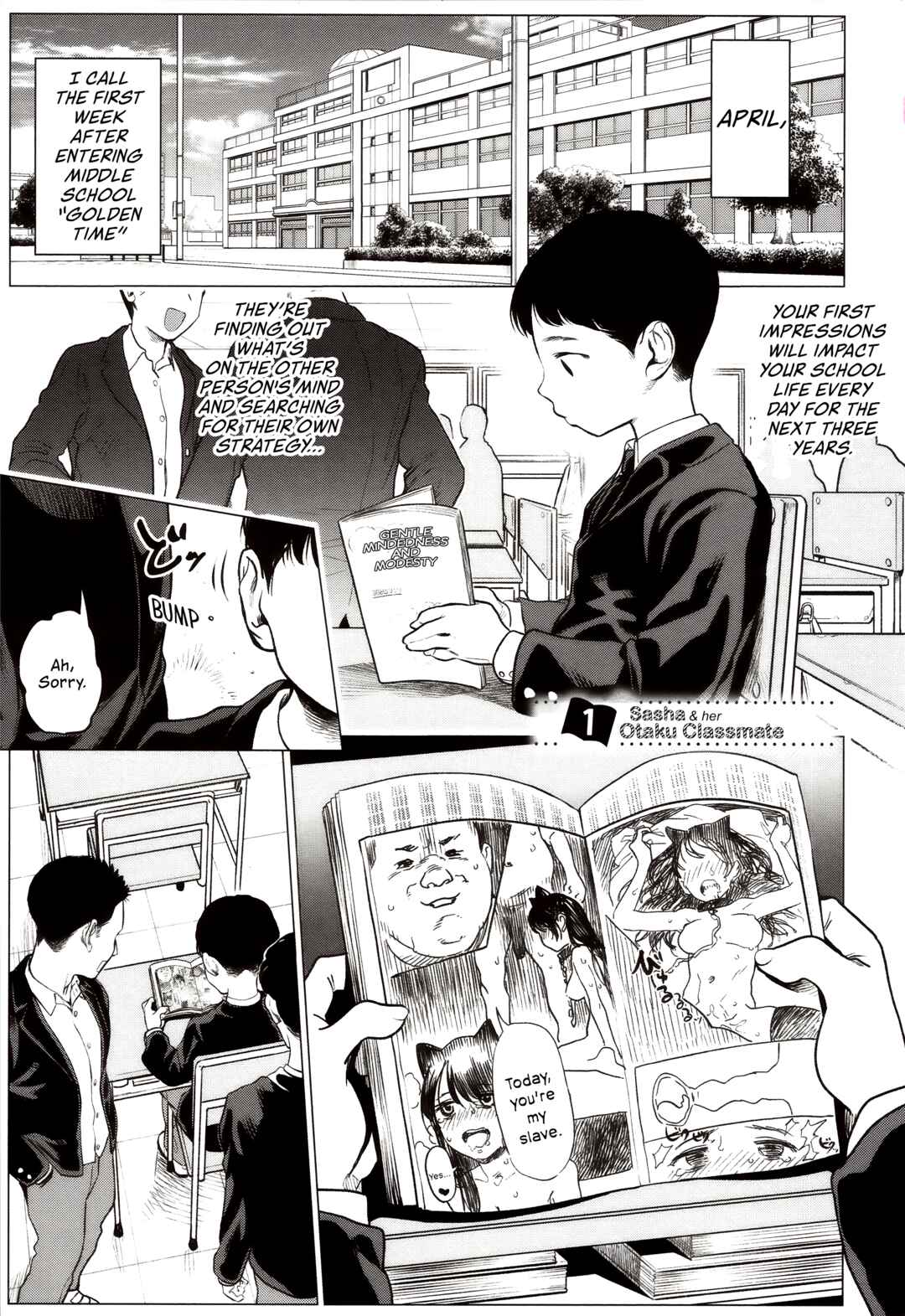 Sasha-chan to Classmate Otaku-kun Chapter 1 - Page 2