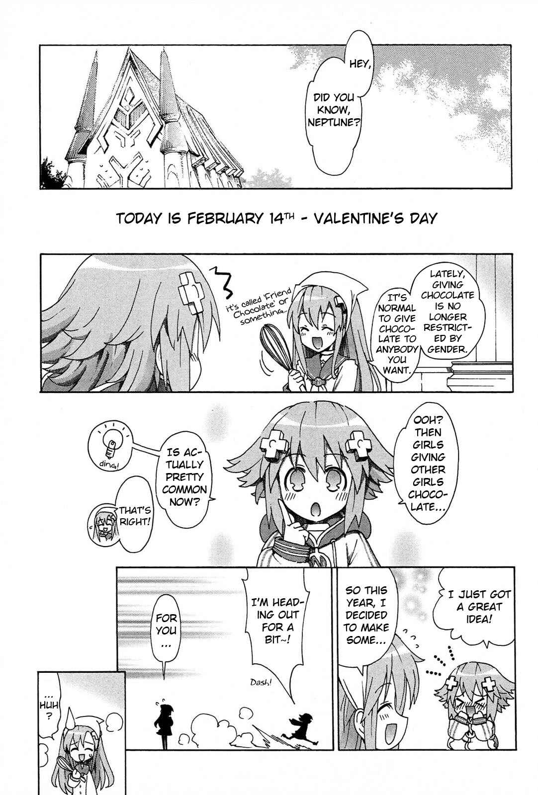 Choujigen Game Neptune - Megami Tsuushin Chapter 16 - Page 1