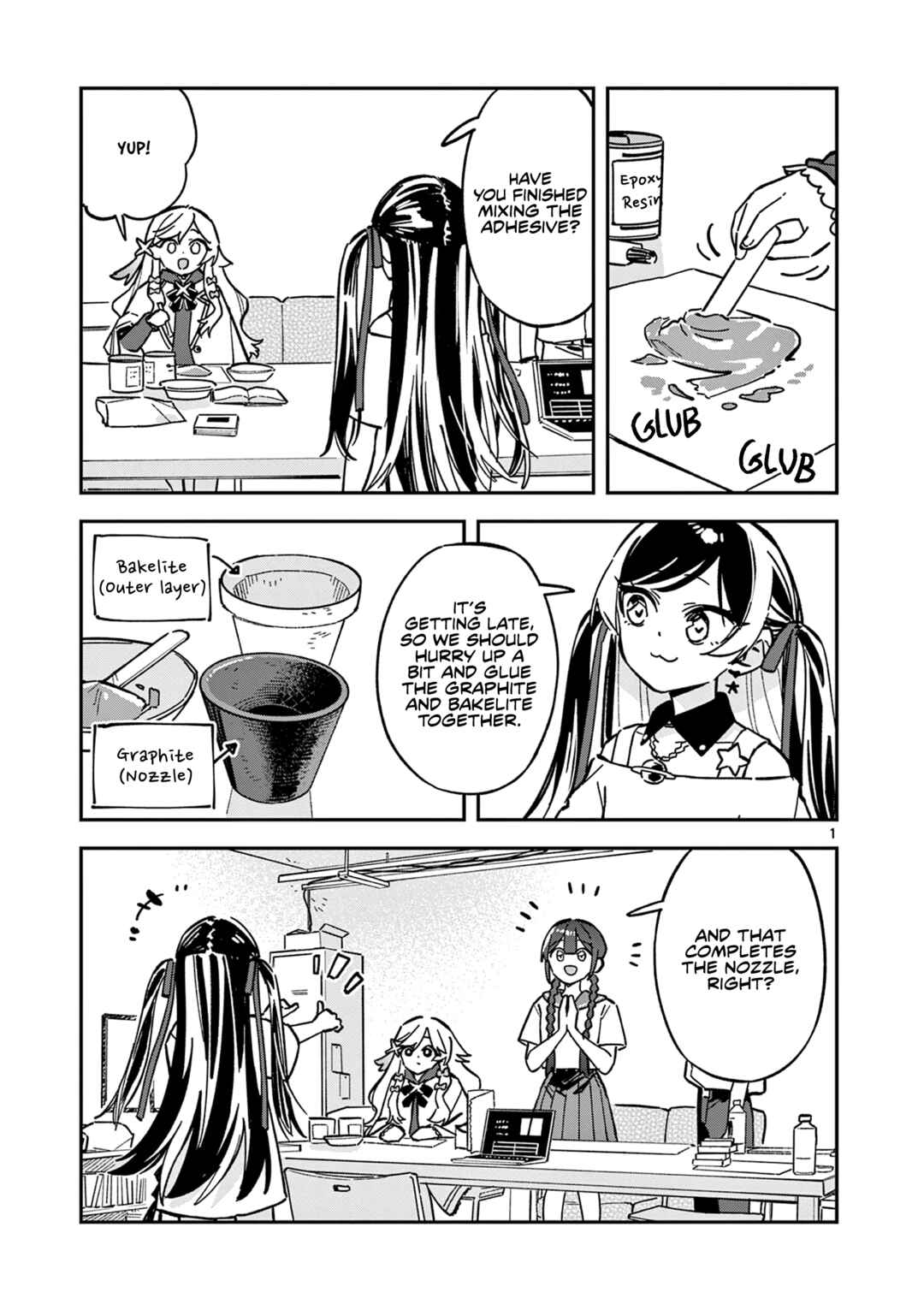 Houkago, Bokura wa Uchuu ni Madou Chapter 47 - Page 1