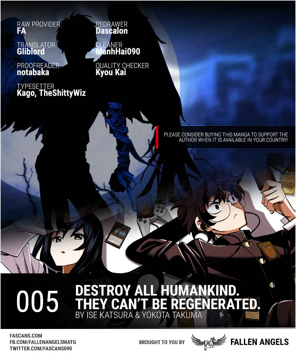 Subete no Jinrui wo Hakai Suru. Sorera wa Saisei Dekinai. Chapter 5 - Page 1