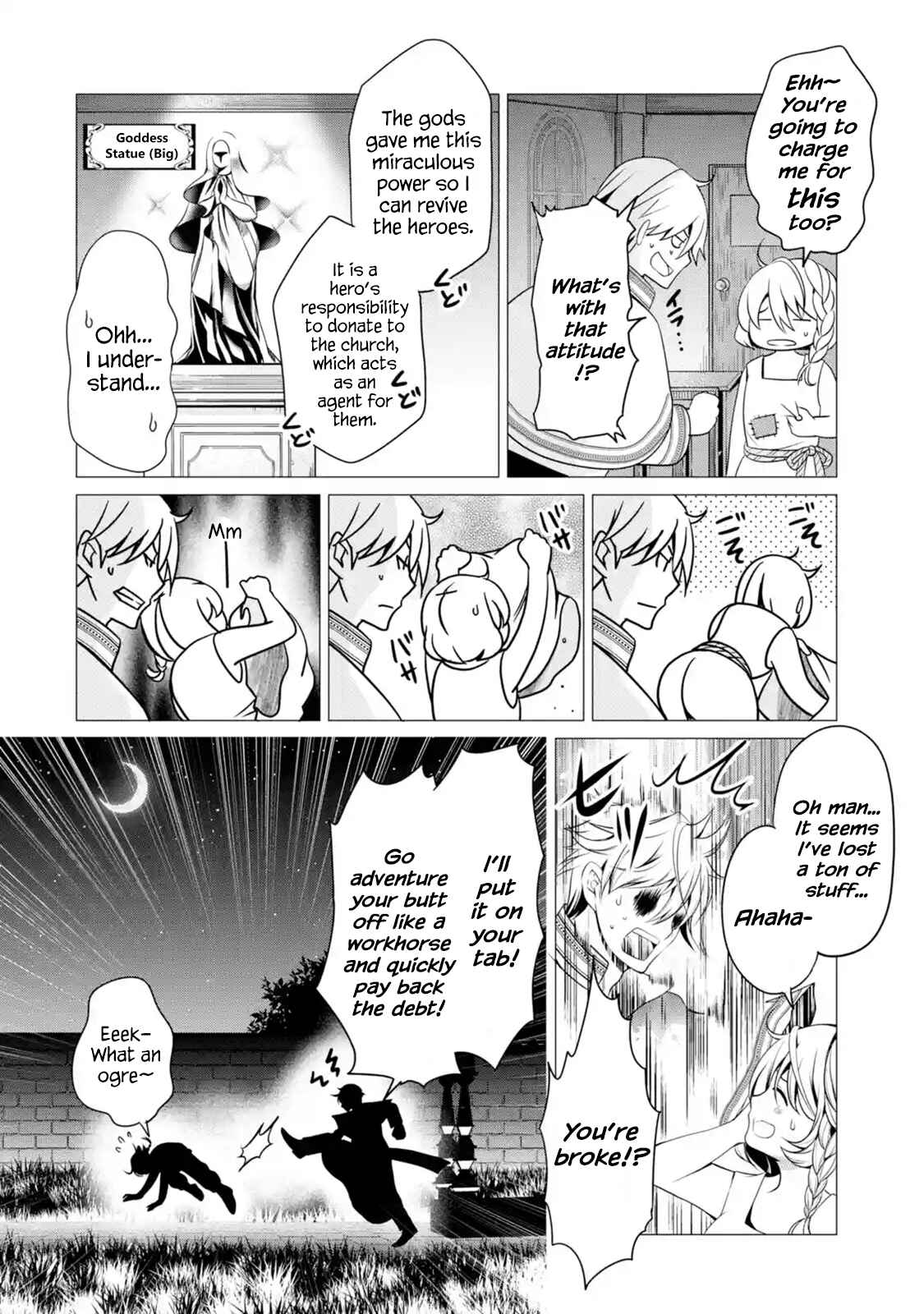 I'm Working at the Church as a Priest, but I Want to Be Cut Some Slack from the Mutilated Bodies of the Heroes that Keep Getting Sent to Me Chapter 1.1 - Page 8