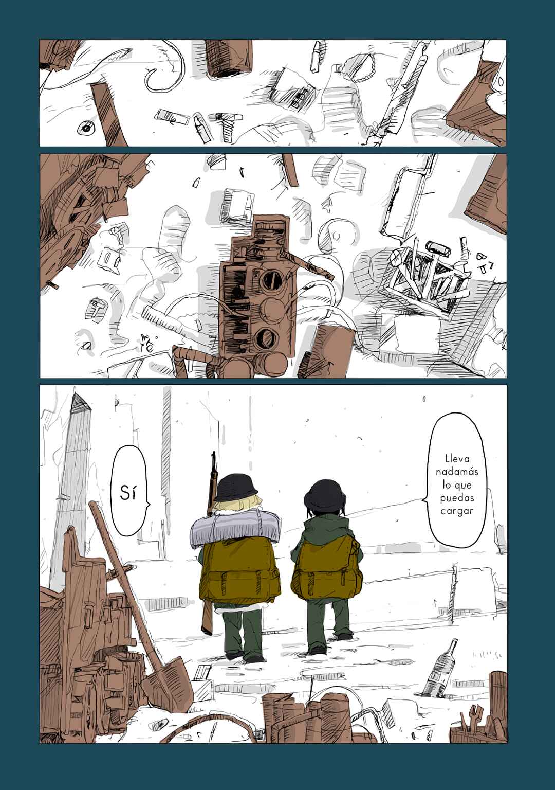Shoujo Shuumatsu Ryokou (Fan Colored) Chapter 39 - Page 17