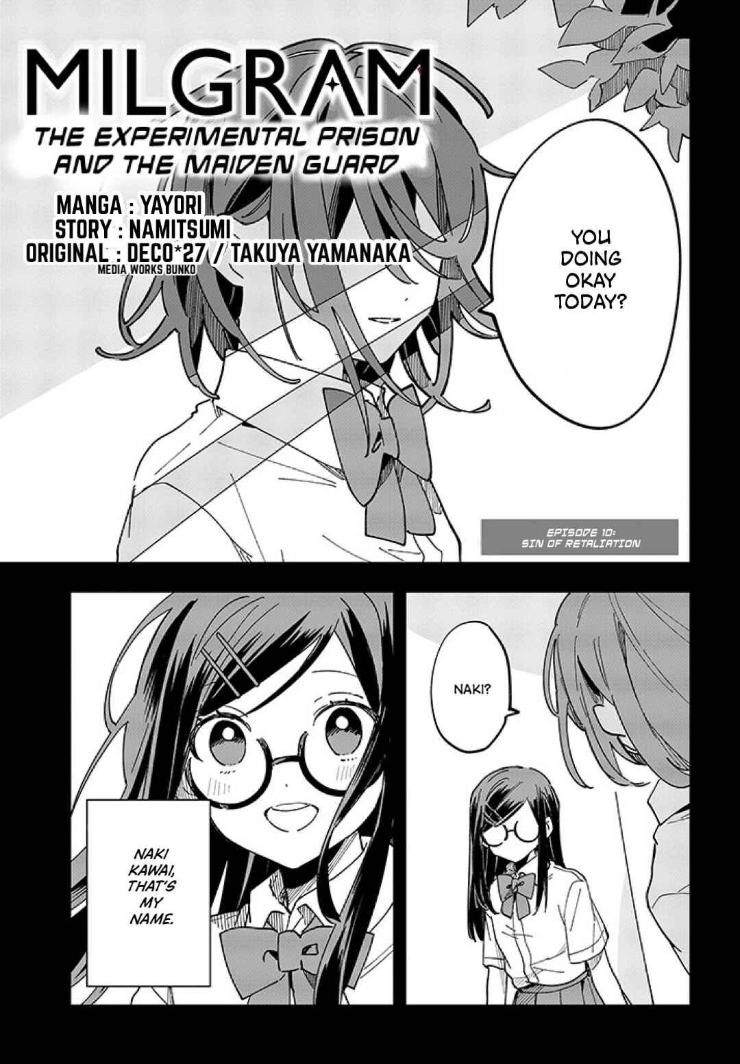 MILGRAM: Jikken Kangoku to Kanshu no Shoujo Chapter 10 - Page 1