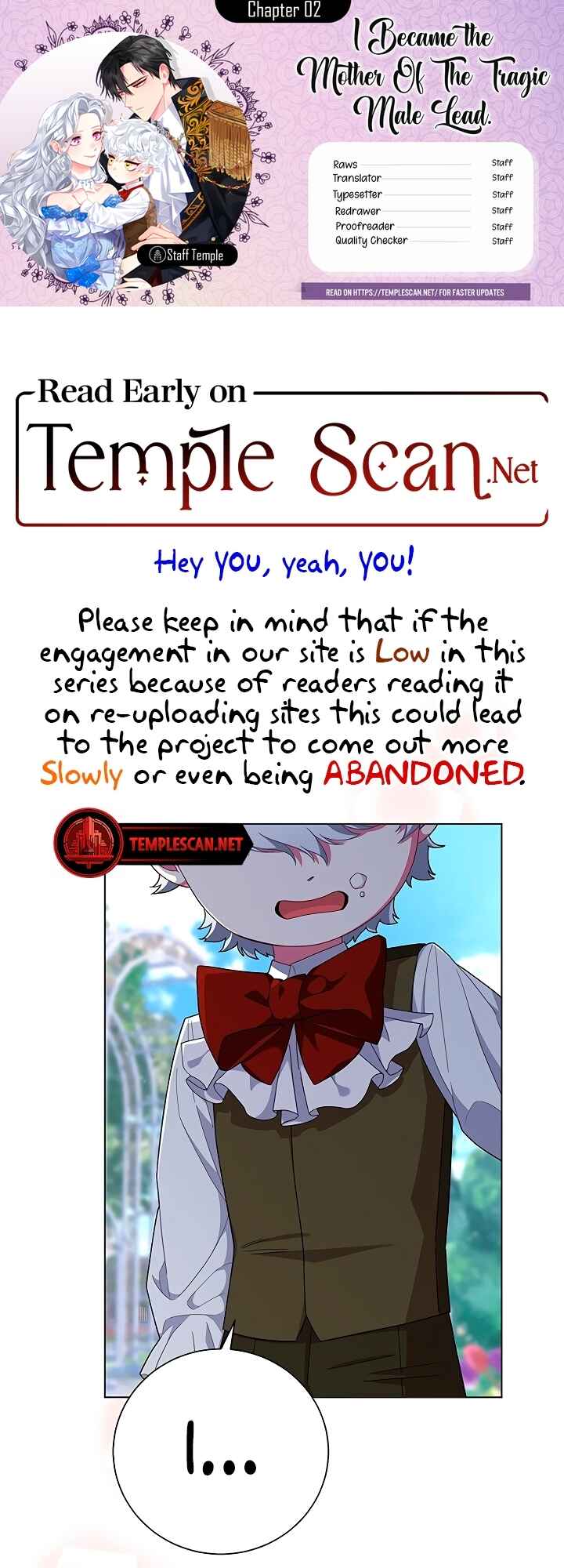 I Became the Mother of the Evil Male Lead Chapter 2 - Page 1