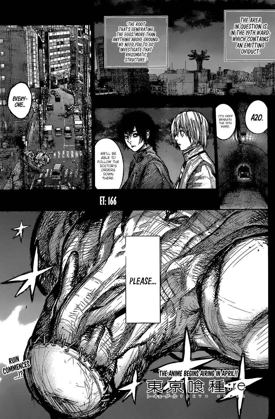 Tokyo Ghoul:re Chapter 166 - Page 1