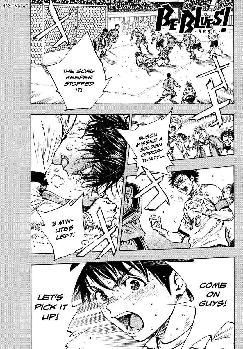 BE BLUES ~Ao ni Nare~ Chapter 482 - Page 2
