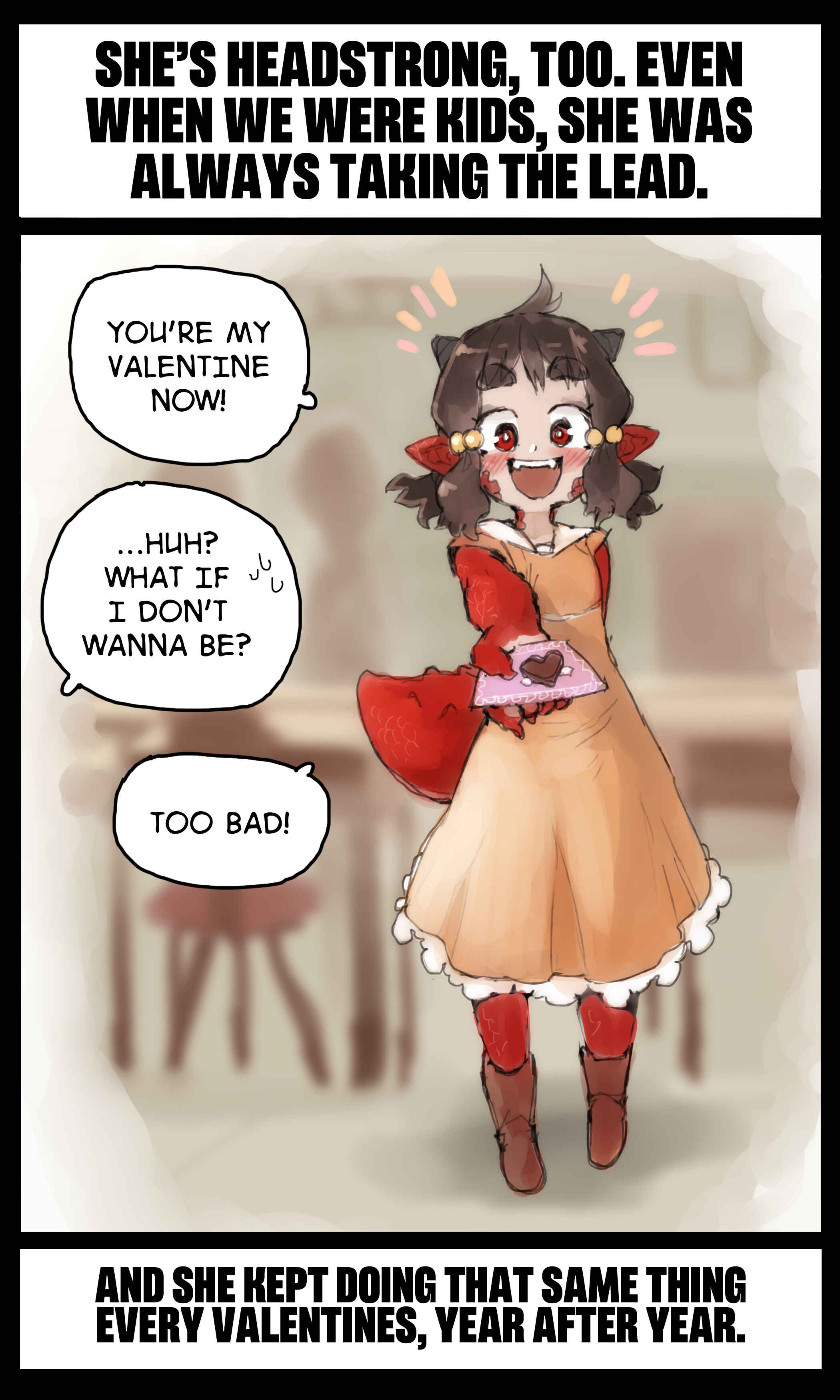 My Childhood Friend Is A Dragon Who's Embarrassed About the Size Of Her Tail Chapter 4 - Page 1