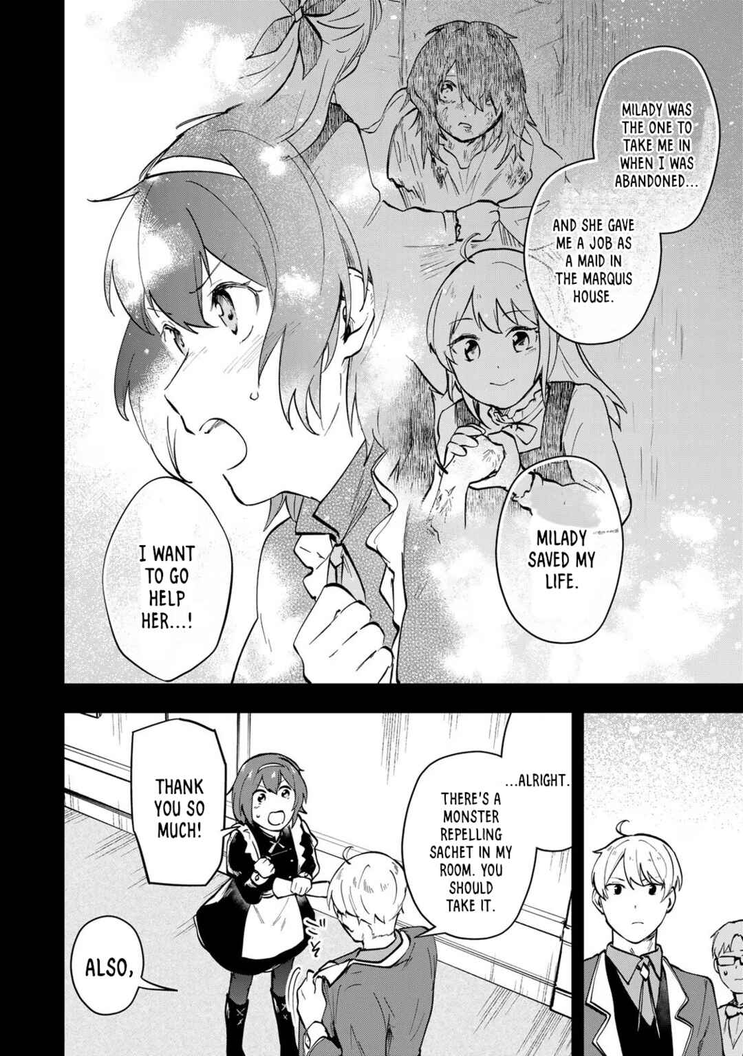 [Pakupaku desu wa] Tsuihou Sareta Ojou-sama no "Monster wo Taberu Hodo Tsuyoku Naru" Skill wa, 1-shoku de 1 Level Up Suru Zendai Mimon no Saikyou Skill deshita. 3-nichi de Jinrui Saikyou ni Narimashita wa! Chapter 6 - Page 12
