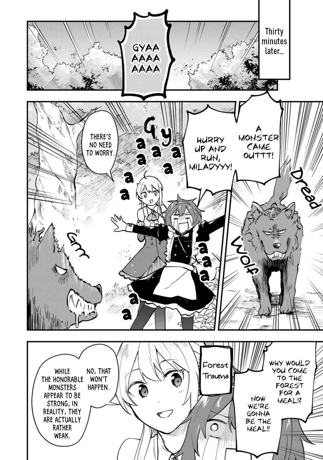 [Pakupaku desu wa] Tsuihou Sareta Ojou-sama no "Monster wo Taberu Hodo Tsuyoku Naru" Skill wa, 1-shoku de 1 Level Up Suru Zendai Mimon no Saikyou Skill deshita. 3-nichi de Jinrui Saikyou ni Narimashita wa! Chapter 6 - Page 22