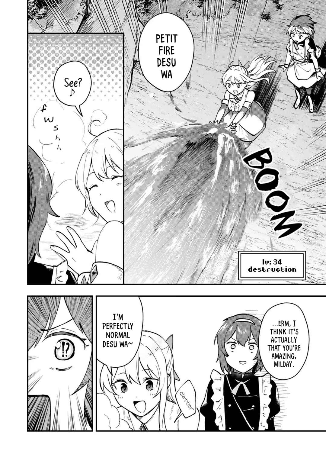 [Pakupaku desu wa] Tsuihou Sareta Ojou-sama no "Monster wo Taberu Hodo Tsuyoku Naru" Skill wa, 1-shoku de 1 Level Up Suru Zendai Mimon no Saikyou Skill deshita. 3-nichi de Jinrui Saikyou ni Narimashita wa! Chapter 6 - Page 24