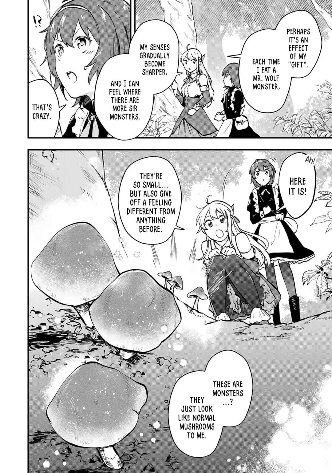[Pakupaku desu wa] Tsuihou Sareta Ojou-sama no "Monster wo Taberu Hodo Tsuyoku Naru" Skill wa, 1-shoku de 1 Level Up Suru Zendai Mimon no Saikyou Skill deshita. 3-nichi de Jinrui Saikyou ni Narimashita wa! Chapter 6 - Page 30