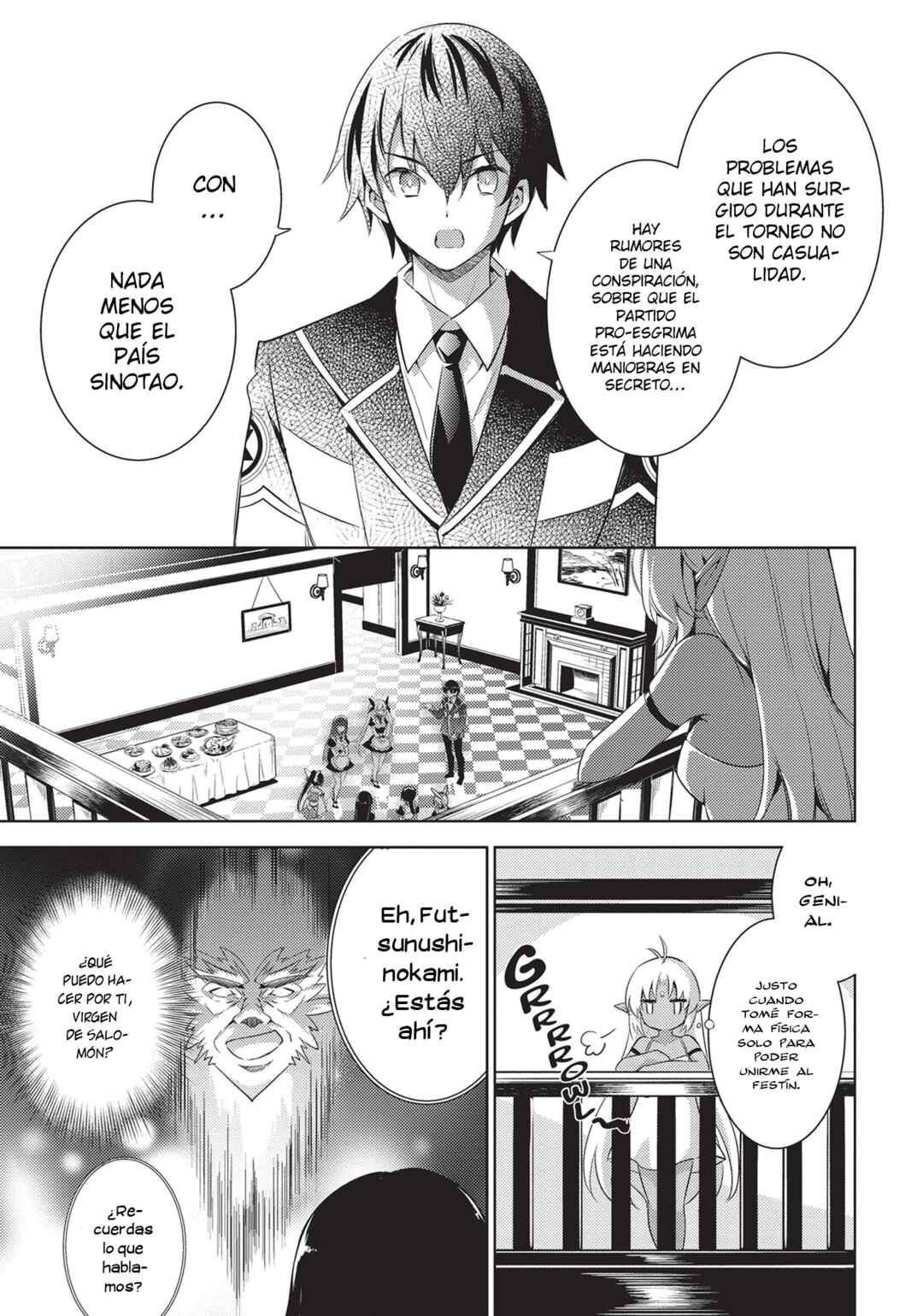 Magika no Kenshi to Shoukan Maou Chapter 56 - Page 10