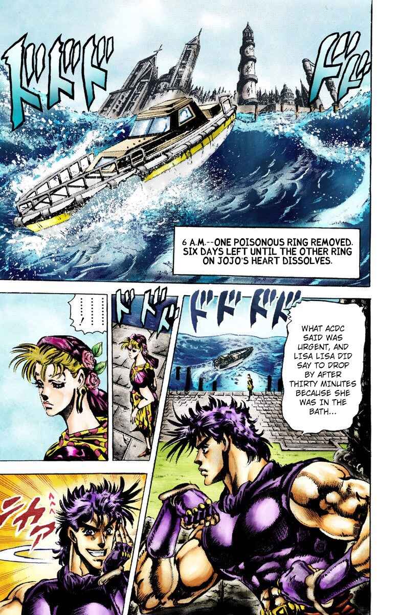 JoJo no Kimyou na Bouken: Part 2 - Sentou Chouryuu Color-ban Chapter 37 - Page 12