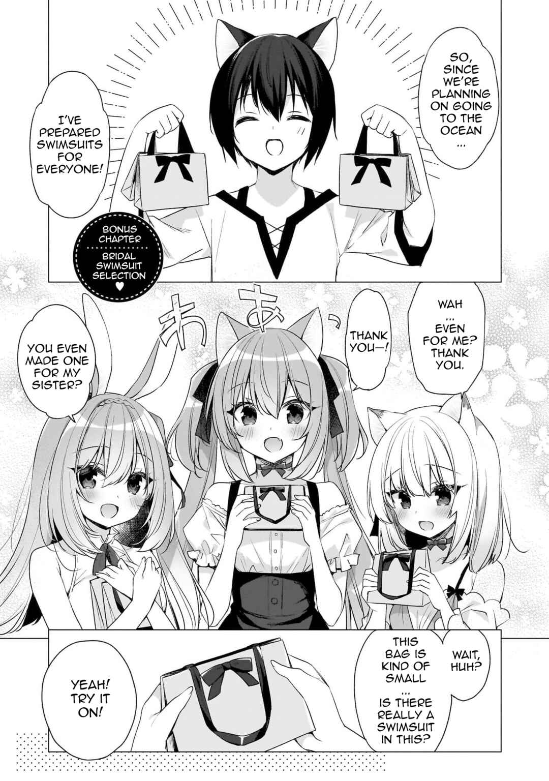 Boku no Risou no Isekai Seikatsu - Tensei shitara Kemomimi Musume darake no Sekai de Harem ni Chapter 11.1 - Page 1