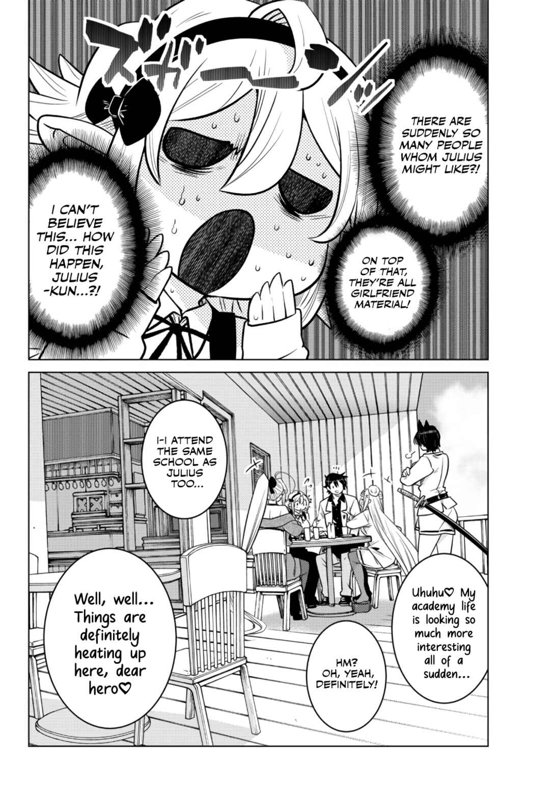 Ochikobore Datta Ani ga Jitsuha Saikyou ~Shijou Saikyou no Yuusha wa Tensei-shi, Gakuen de Mujikaku ni Musou Suru~ Chapter 10.5 - Page 6
